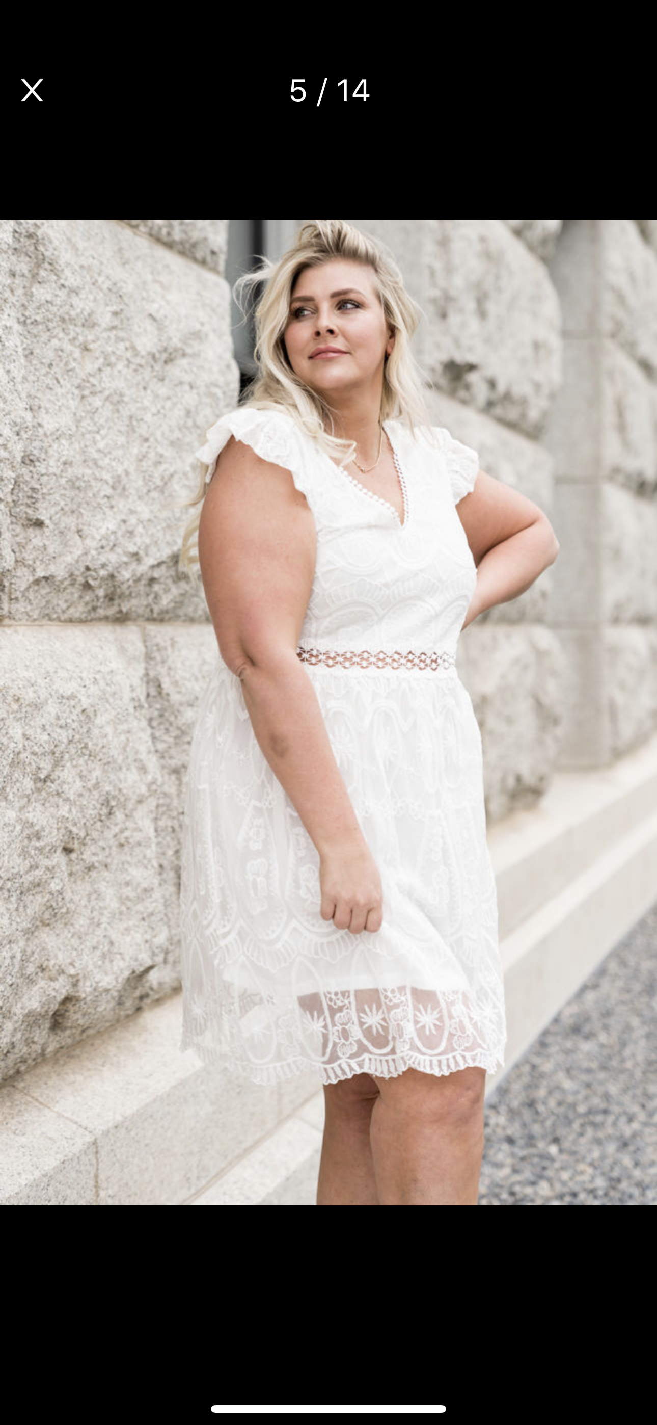 Plus Lace Twirl Dress