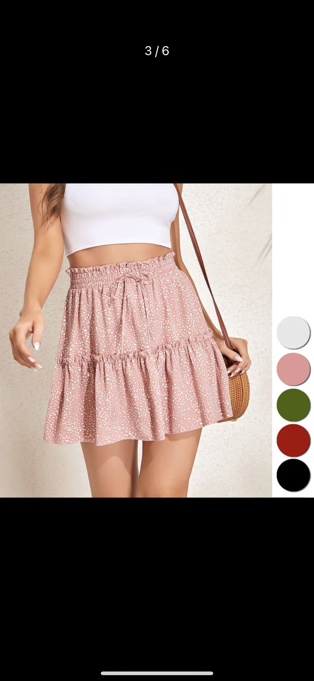 Polka Dot Mini Skirt