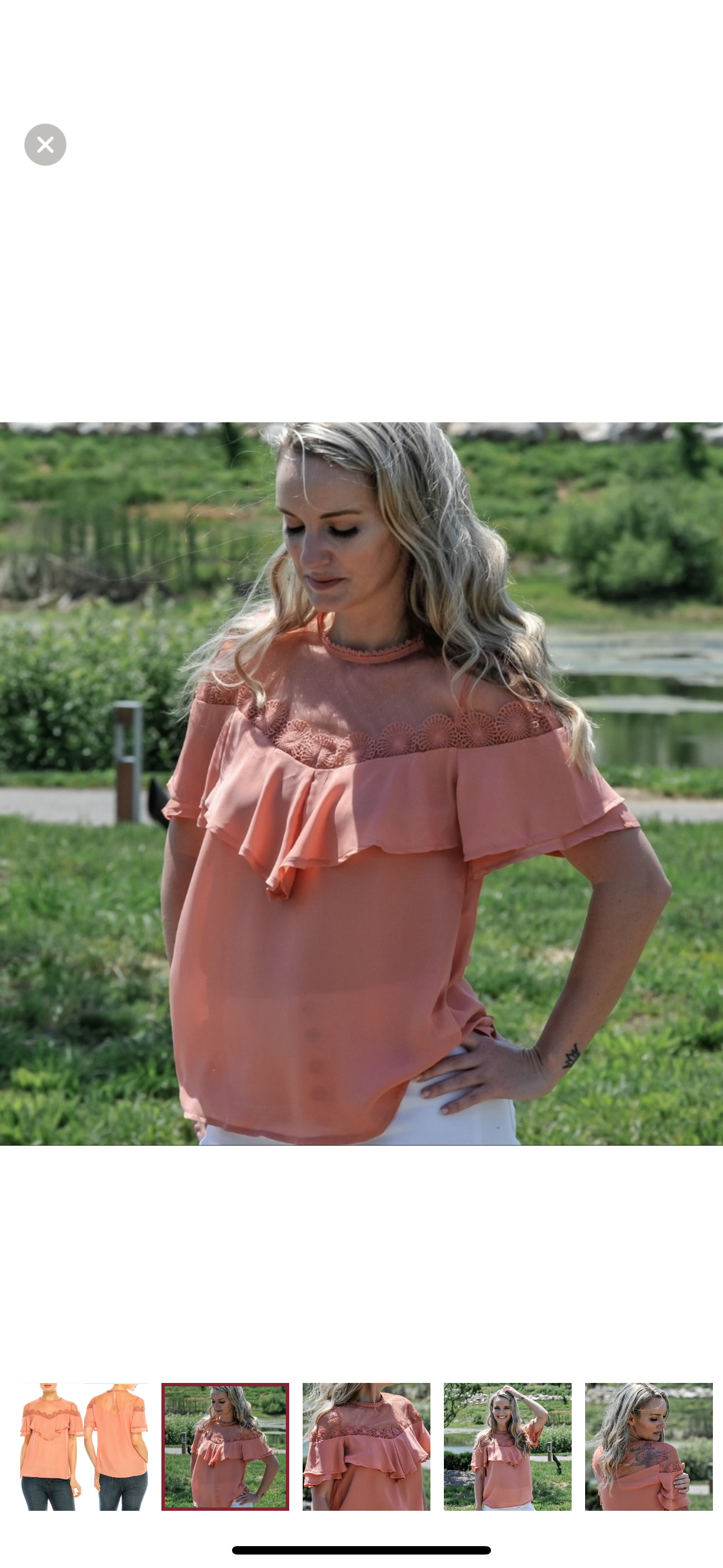 Jenna Coral Blouse