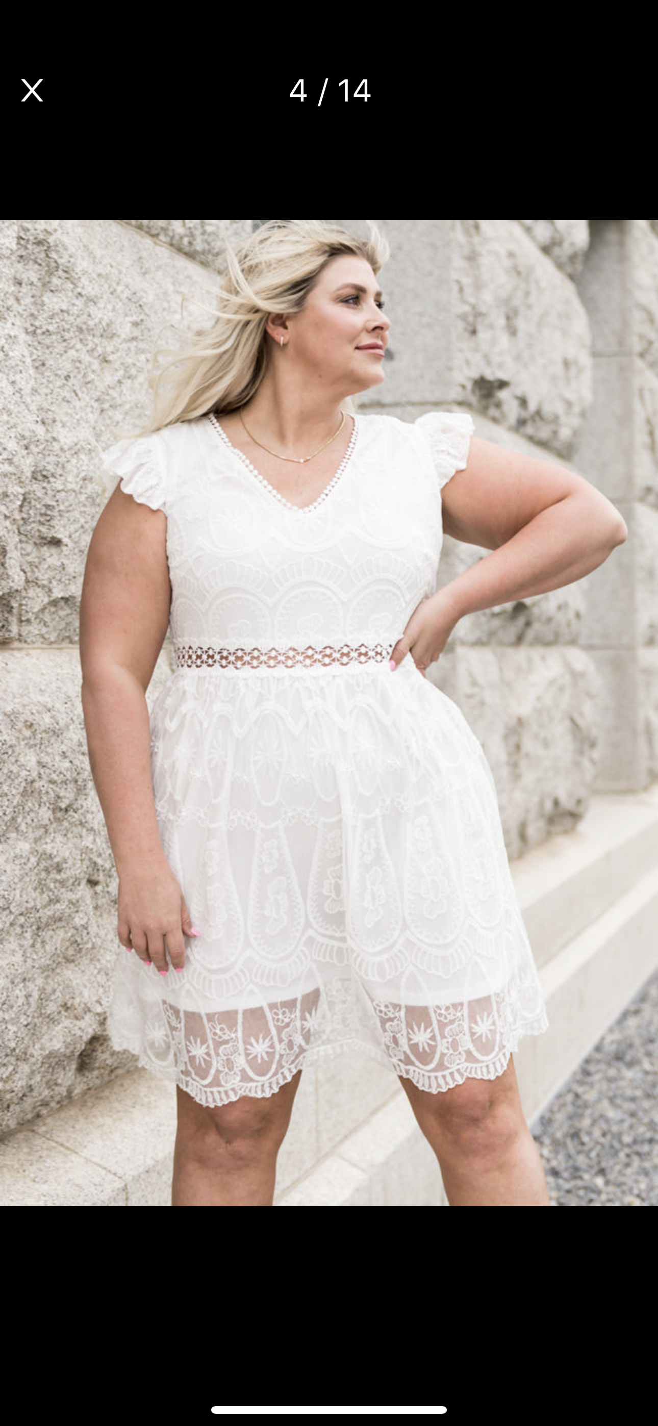 Plus Lace Twirl Dress