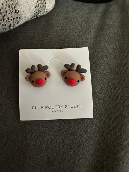 Christmas Rudolf Earrings