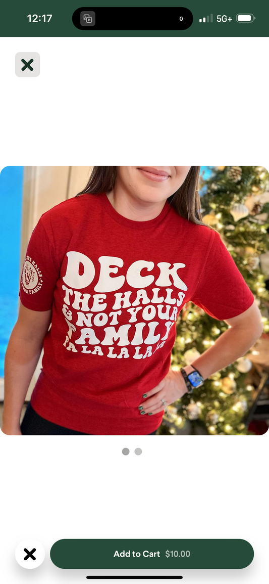 Christmas ‘Deck The Halls’ Tee