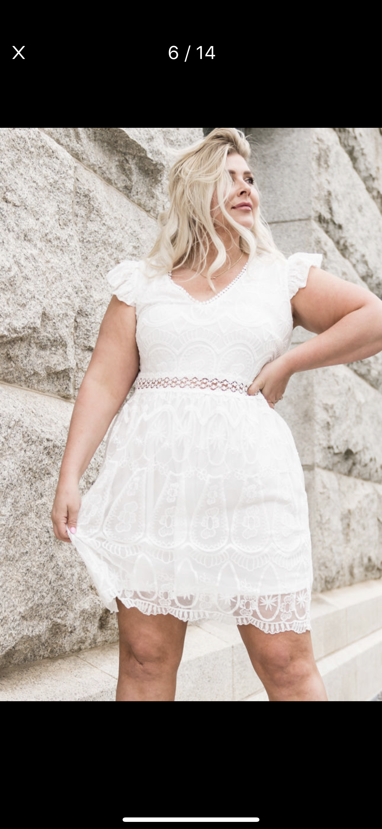 Plus Lace Twirl Dress