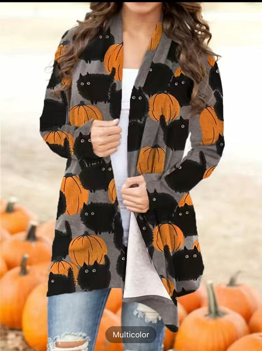 Halloween Cat Cardigan